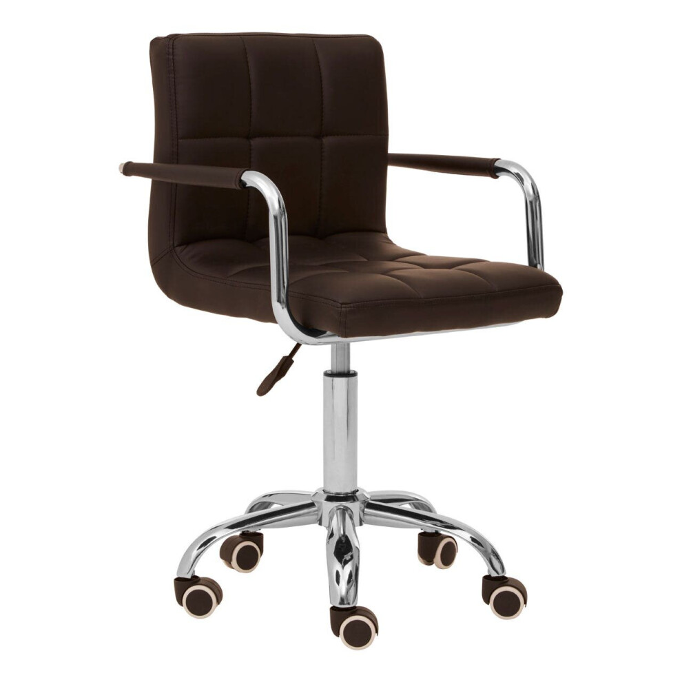 Premier Housewares Home Office Chair With Swivel Base Black