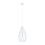 Premier Housewares Contemporary Teardrop White Pendant Light, Effortlessly Maintained Down Light Wall, Sleek Ceiling Light 3