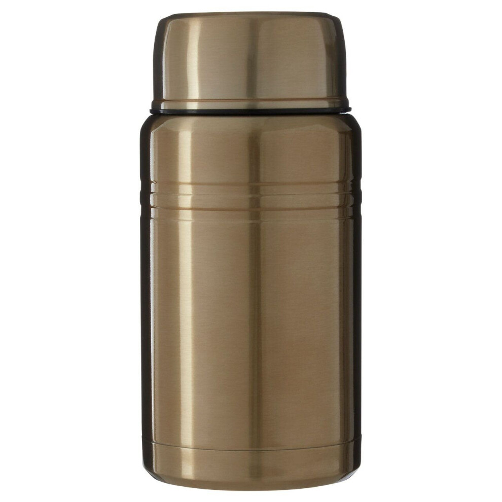 Premier Housewares Manhattan Finish Food Flask Gold