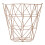 Premier Housewares Stylish Pink Finish Storage Basket, Functional Storage Basket For Kitchen, Durable Decorative Basket 1