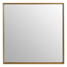 Premier Housewares Wall Mirror Bathroom / Bedroom / Hallway Wall Mounted Medium Gold Mirrors / Square Minimalistic Mirrors For Living Room 4 x 42 x 42