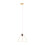 Premier Housewares Versatile Gold Triangular Pendant Light, Lightweight And Durable Pendant Light, Contemporary Ceiling Light 1