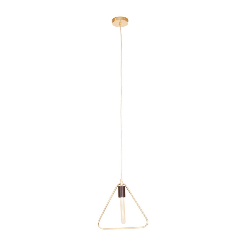 Premier Housewares Versatile Gold Triangular Pendant Light, Lightweight And Durable Pendant Light, Contemporary Ceiling Light