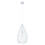 Premier Housewares Contemporary Teardrop White Pendant Light, Effortlessly Maintained Down Light Wall, Sleek Ceiling Light 4