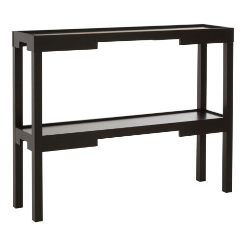 Premier Housewares Two Tiered Design Console Table, Console Table With Storage Shelf, Durable And Versatile Hallway Table 1