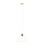 Premier Housewares Versatile Gold Triangular Pendant Light, Lightweight And Durable Pendant Light, Contemporary Ceiling Light 2