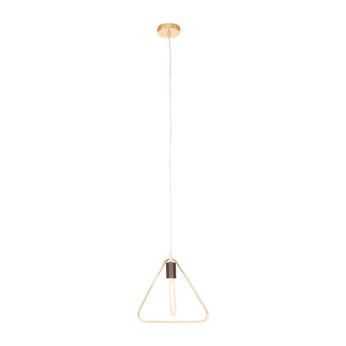 Premier Housewares Versatile Gold Triangular Pendant Light, Lightweight And Durable Pendant Light, Contemporary Ceiling Light 1
