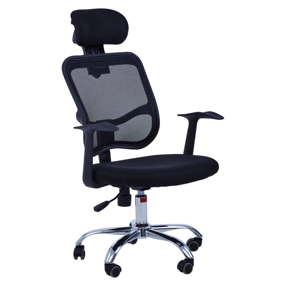 Premier Housewares Black Home Office Chair