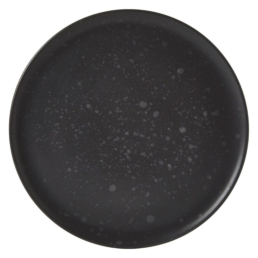 Premier Housewares Speckled Dinner Plate,Stoneware With Bubble Pattern,Plate With Contoured Edges,Formal Dining Plate Grey