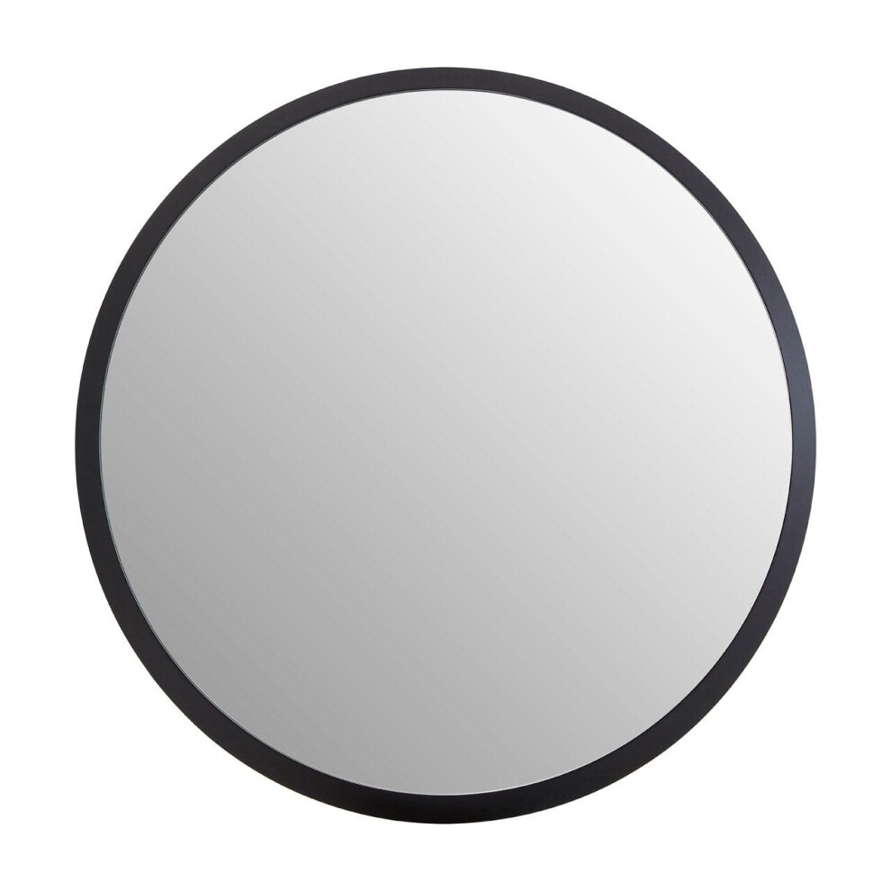 Premier Housewares Athena Discus Medium Black Wall Mirror