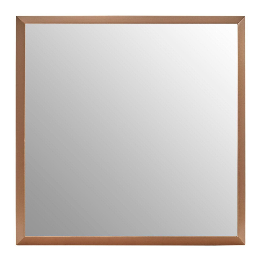 Premier Housewares Small Square Gold Finish Wall Mirror