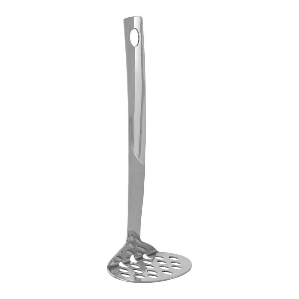 Premier Housewares Shiny Finish Masher Potato Masher Kitchen For Baby Food Masher Utensil 7 X 26 X 9 Silver