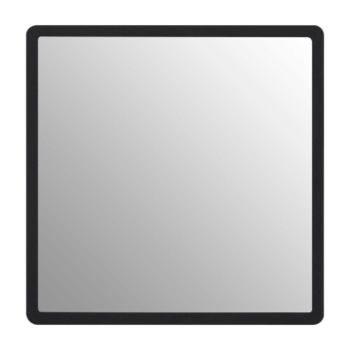 Premier Housewares Premier Housewares Medium Black Wall Mirror with Gold Edge