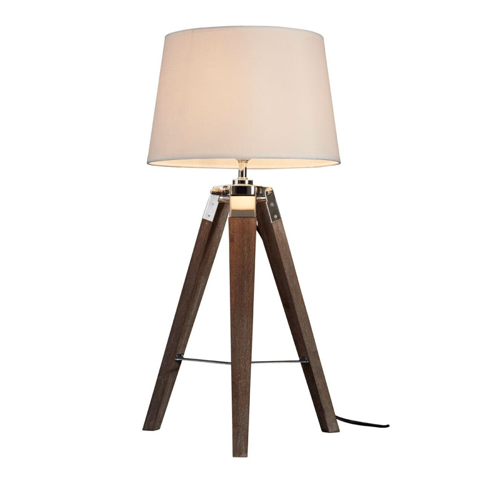 Premier Housewares Bailey Tripod Table Lamp Brown