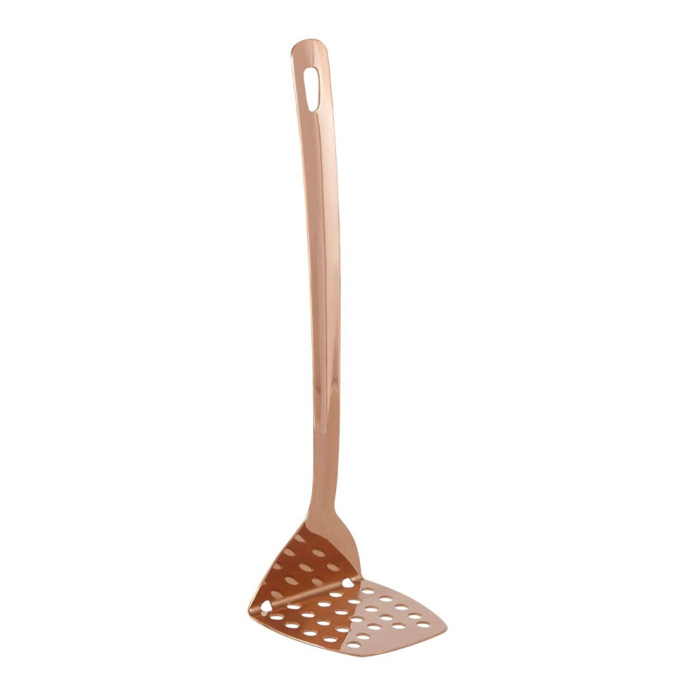 Premier Housewares Rose Finish Masher Potato Masher Kitchen For Baby Food Masher Utensil 7 X 30 X 8 Gold