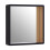 Premier Housewares Premier Housewares Medium Black Wall Mirror with Gold Edge 2