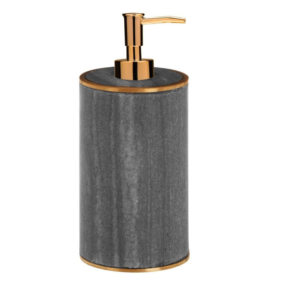 Grey Marble Range Grey Marble And Gold Finish Lotion Dispenser