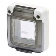Gewiss Watertight Shell 2 Places for Outdoor Smoked Color gw27403