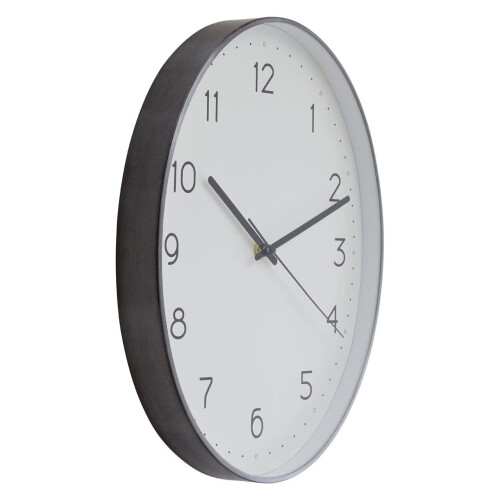 Premier Housewares Oval Wall Clock With Silver Finish, Durable Construction Wall Clock For Kitchen, Elegant Clock For Outdoor 1