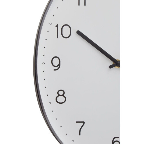 Premier Housewares Oval Wall Clock With Silver Finish, Durable Construction Wall Clock For Kitchen, Elegant Clock For Outdoor 2