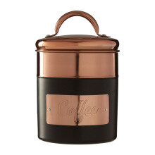 Premier Housewares Prescott Charcoal / Copper Coffee Canister