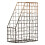 Premier Housewares Premier Housewares Two Toned Magazine Holder Black And Rose Gold File Holders Iron Frame Magazine Rack For Stacking Up Books Magazine Newspapers Files 1