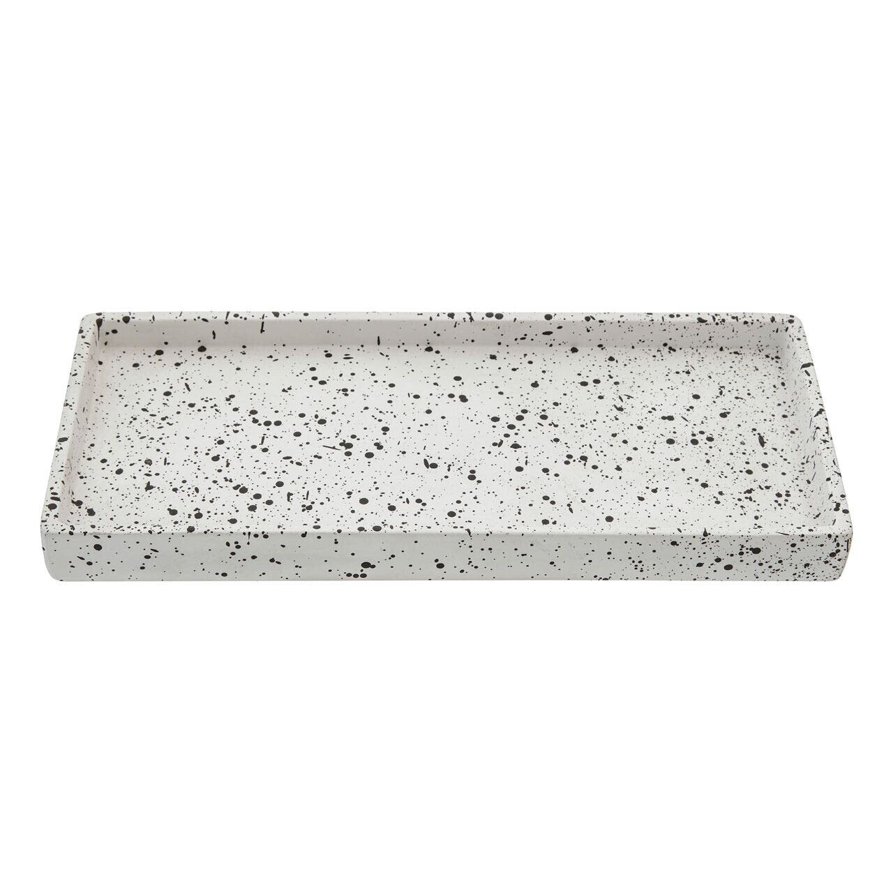 Premier Housewares Vanity Tray Durable Bathroom Trays With Grey And ...