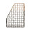 Premier Housewares Premier Housewares Two Toned Magazine Holder Black And Rose Gold File Holders Iron Frame Magazine Rack For Stacking Up Books Magazine Newspapers Files 2