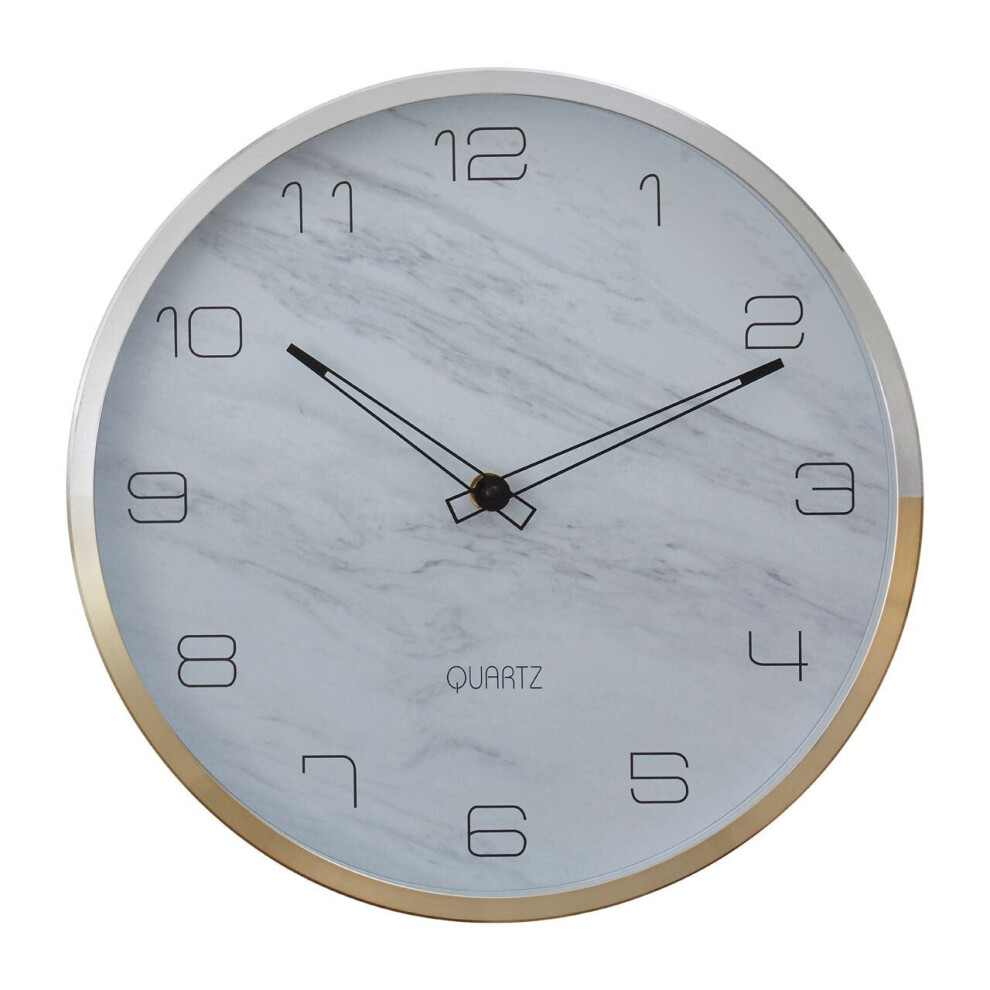 Premier Housewares Elko Wall Clock with Silver / Gold Frame