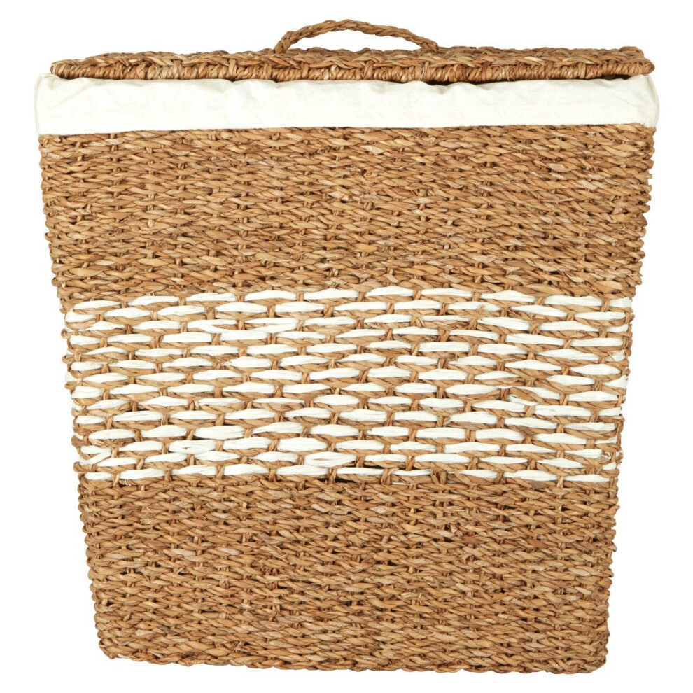 Premier Housewares Tapered Seagrass Basket with Lid