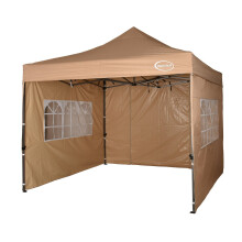 (Beige) Maximus Heavy Duty Gazebo 3Mx3M High Quality Gazebo Market Stall Pop Up Tent