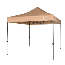 (Beige) MAXIMUS® Heavy Duty Gazebo 3m x 3m Gazebo Market Stall Pop Up Tent Without Side panels