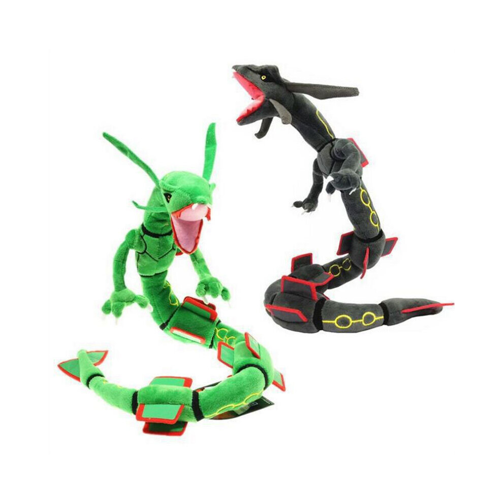 (2PCS/SET) Pokemon Plush Toy Mega Shiny Rayquaza Dragon Doll