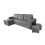 (Grey) Brand New Corner Sofa Bed with 2 Footstools 2 storages Grey 1