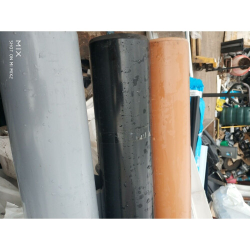 (Grey) 110mm Drainage & Waste Pipe 1 Meter Lengths