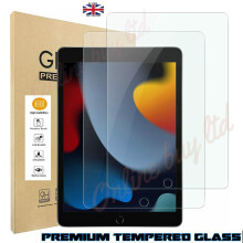 (iPad 10.2 7th Gen 2019) 2 Pack Genuine Tempered Glass HD Anti Scratch 9H Glass Film Screen Protector For Apple iPad 10.2 9th 8th 7th Generation 2021/ 2020/ 2019