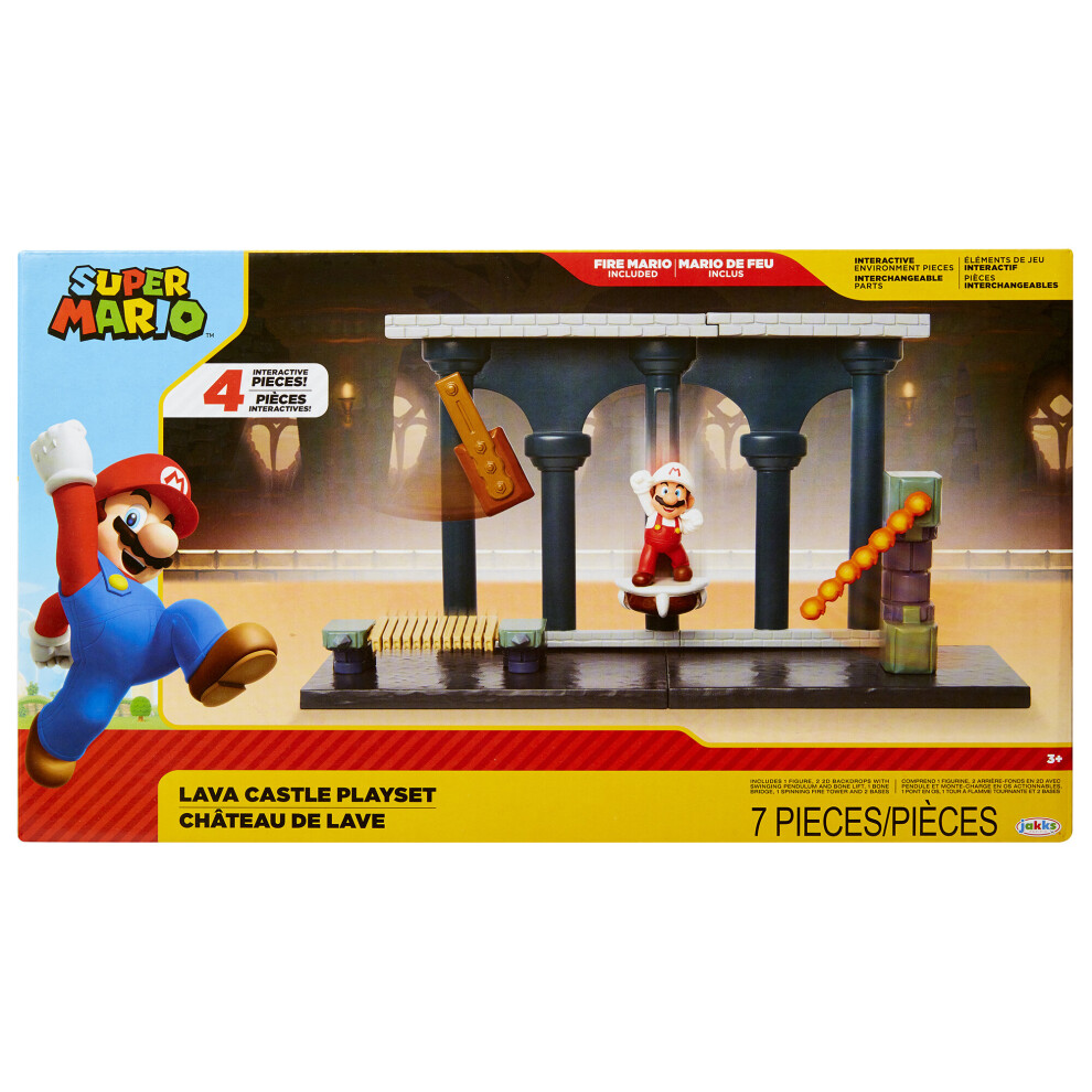 Super Mario Nintendo Lava Castle Playset