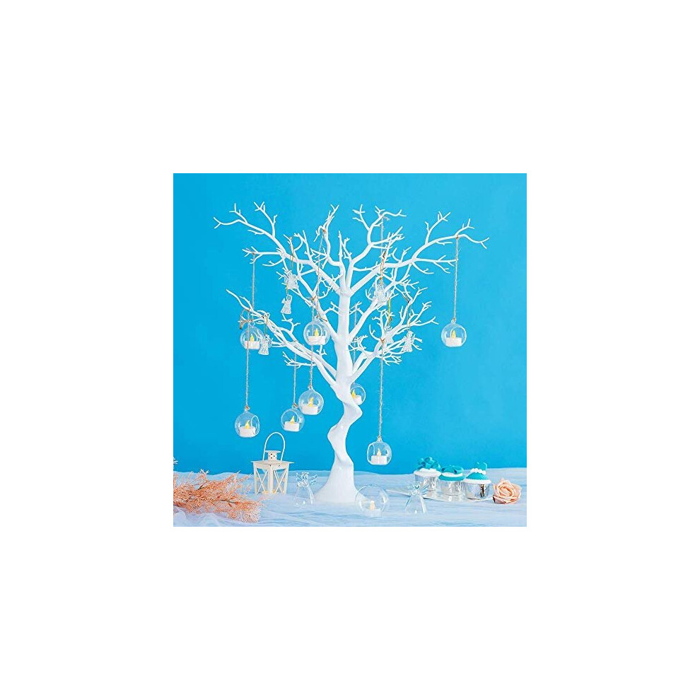 NUPTIO Artificial White Tree 76cm Height Wedding Centerpieces for Tables for Wedding Banquet Birthday Party Event Tabletop Decorations(1 Pc)