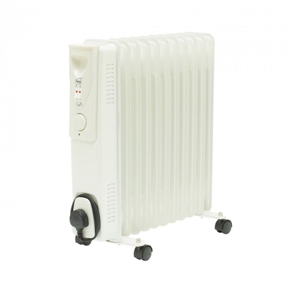 11 Fin White Electric Oil Filled Radiator