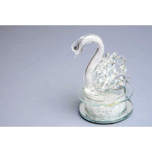 Crystal Glass Elements Swan Figurine Collection Ornament For Gift 2