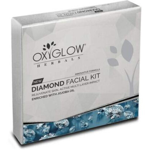 Oxyglow Herbals Diamond Facial Kit Rejuvenate Skin Active Multi Layer