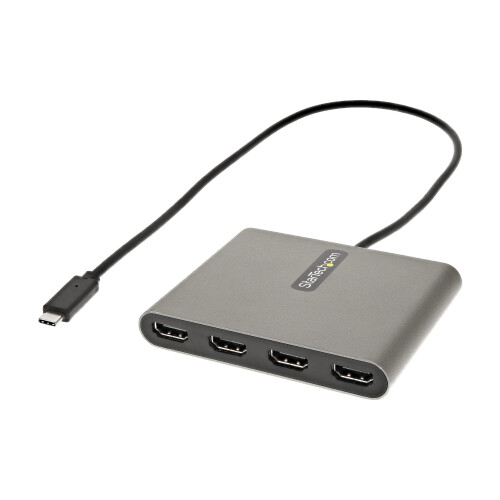 StarTech.com USB C Adapter - STARTECH - 4 HDMI - Desktop-Erweiterung - Schwarz - 1920x1080p