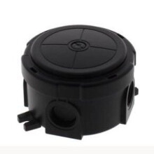 WISKA CIRCULAR COMBI 304 JUNCTION BOX - BLACK