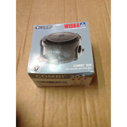 WISKA CIRCULAR COMBI 304 JUNCTION BOX - BLACK 1