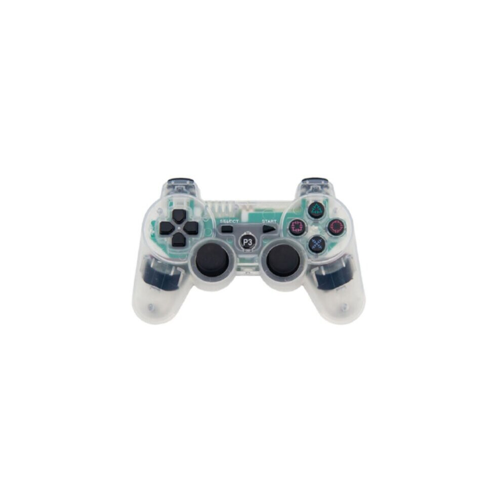 (Transparent WHITE) Wireless Controller for PS3 Controller