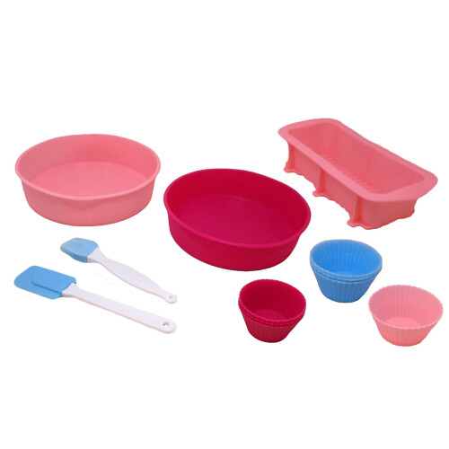 Cookspace 17 Piece Silicone Cake Loaf Cupcake Mould Baking Set 2