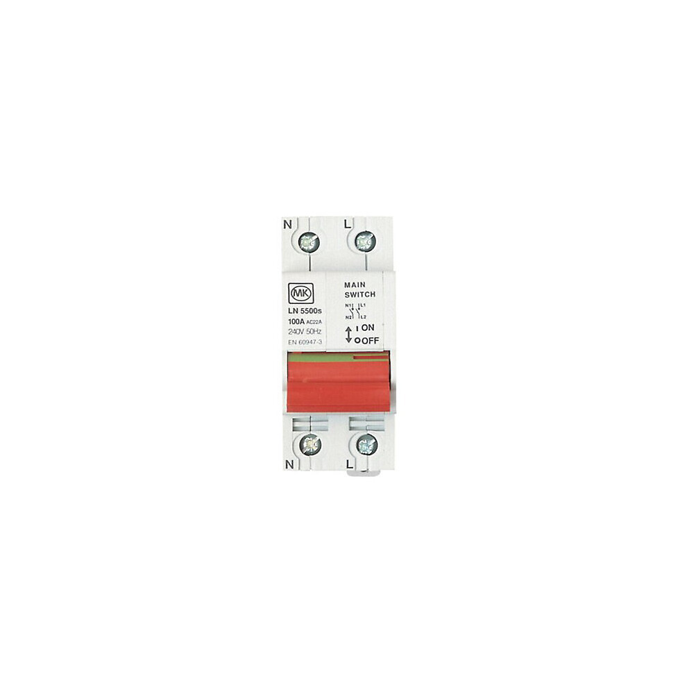 Mk Sentry 100A DP Incomer Main Switch Isolator