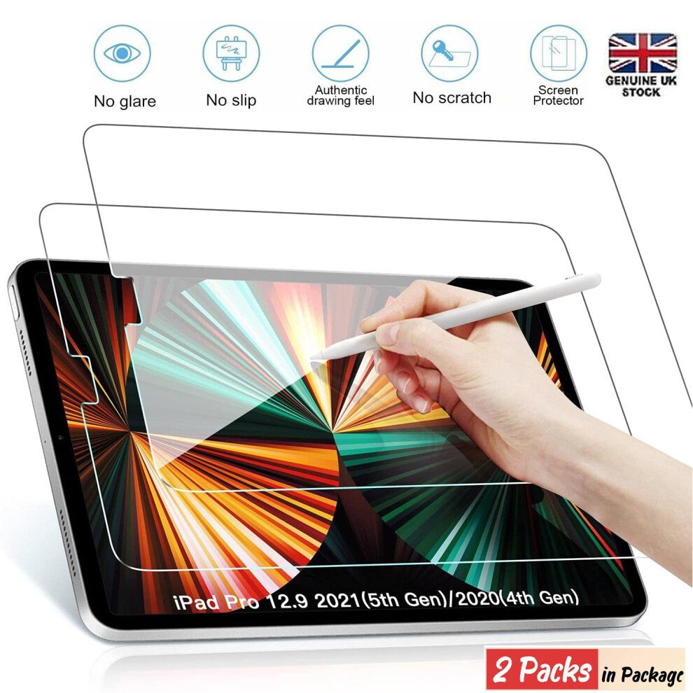 (Ipad Pro 12.9 (2020) 4Th Generation) 2 Pack Screen Protector Tempered Glass For Apple Ipad Air 9.7 10.9 10.5 Pro 11 12.9 Mini 10.2 9Th 8Th 7Th Genera 7427262227854