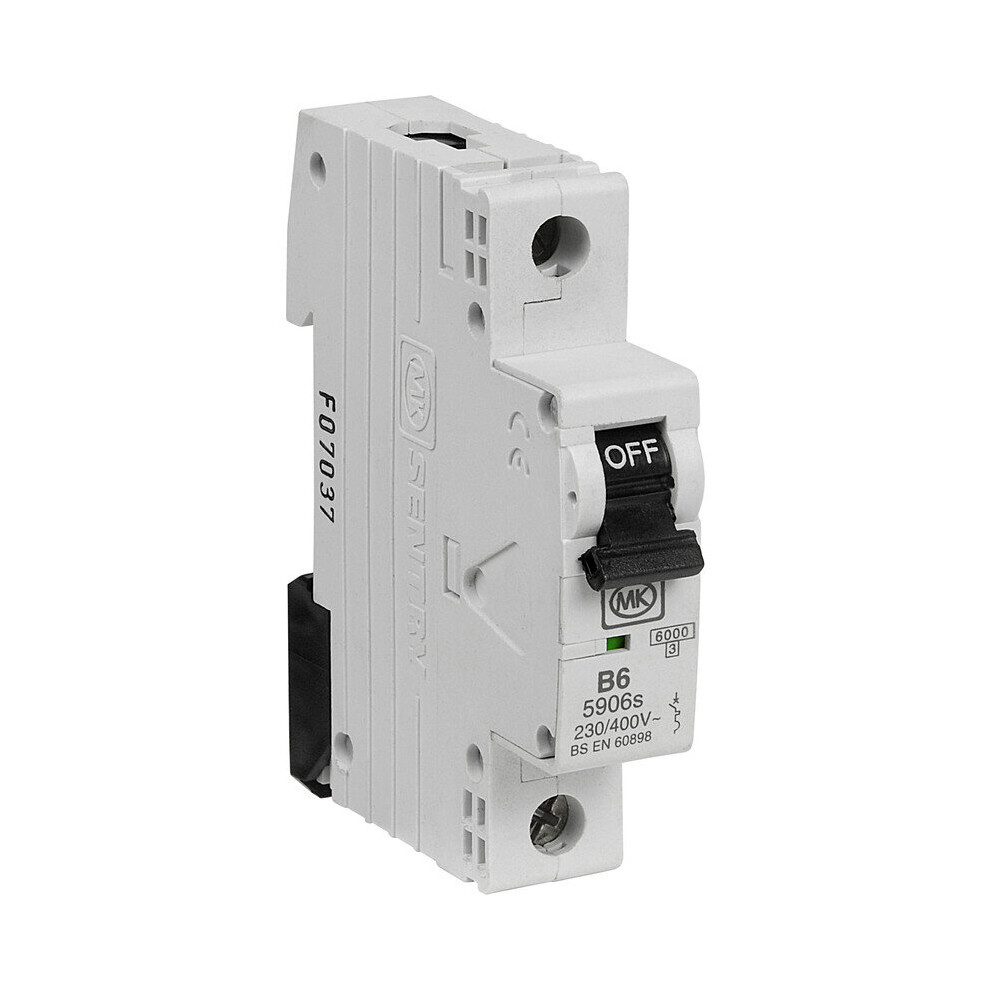 MK Miniature Circuit Breaker (MCB) Single Pole Type B - 6A 230V B6