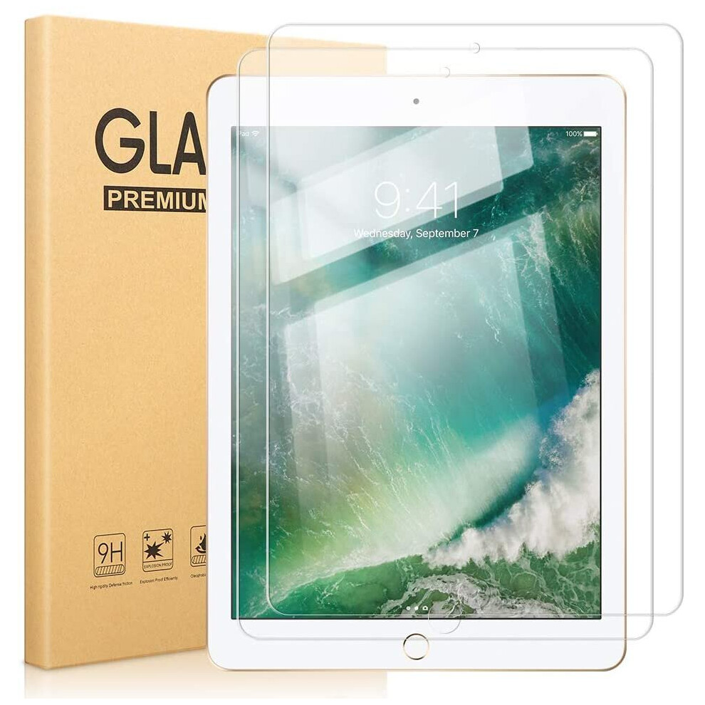 (iPad Air/Air 2 9.7inch) 2 Pack Screen Protector Tempered Glass For Apple iPad Air 9.7 10.9 10.5 Pro 11 12.9 Mini 10.2 9th 8th 7th Generation